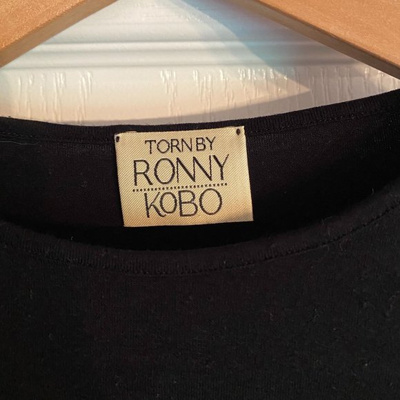 Torn by Ronny Kobo Cece Crop Long Bell Sleeve Top - Picture 4 of 4